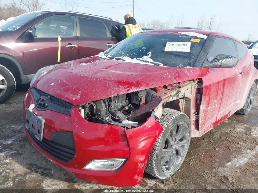 2017 Hyundai Veloster VIN: KMHTC6AD2HU307453 Lot: 43946982