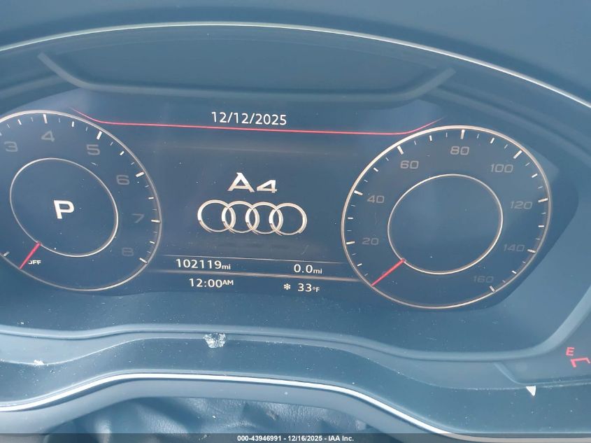 2018 Audi A4 2.0T Tech Ultra Premium/2.0T Ultra Premium VIN: WAULMAF40JA233970 Lot: 43946991