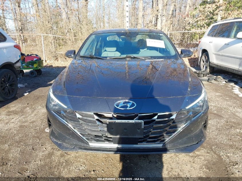 2021 Hyundai Elantra Sel VIN: 5NPLN4AG0MH028701 Lot: 43946998