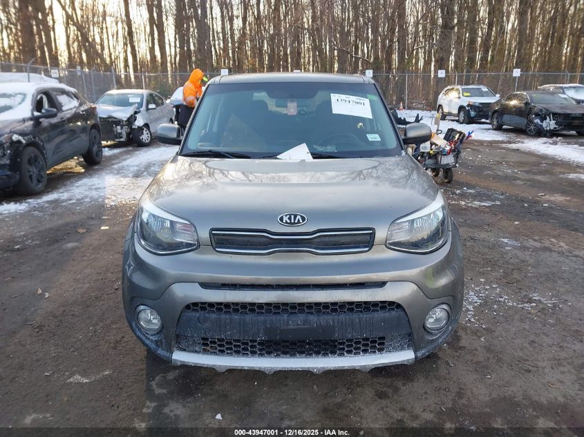 2018 Kia Soul + VIN: KNDJP3A58J7537624 Lot: 43947001