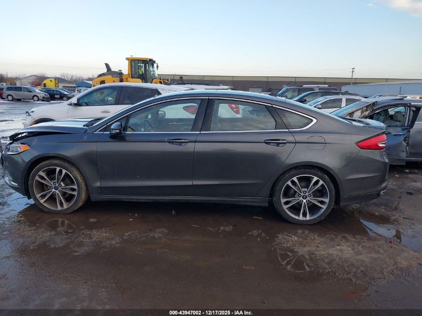 2017 Ford Fusion Titanium VIN: 3FA6P0K92HR283438 Lot: 43947002
