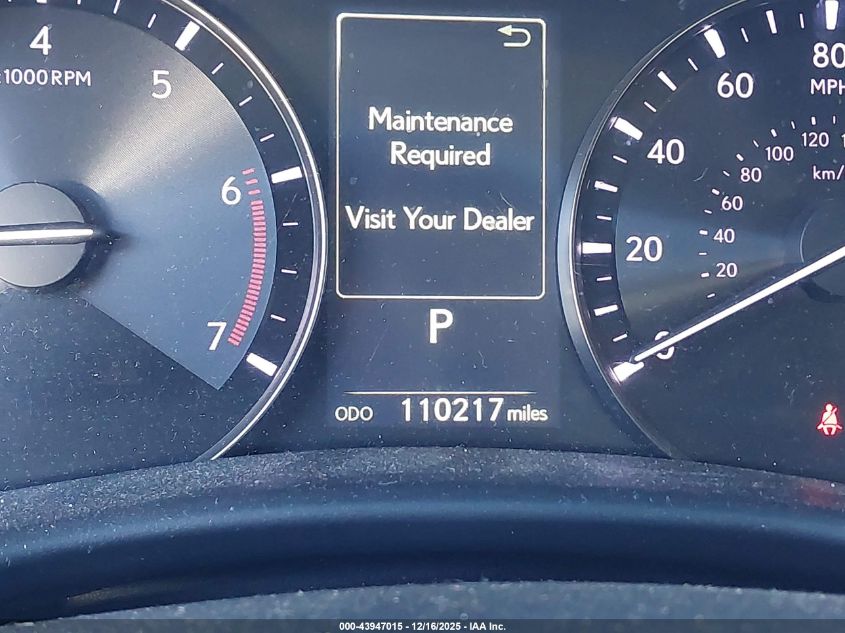 2016 Lexus Gs 200T VIN: JTHBA1BL9GA001251 Lot: 43947015