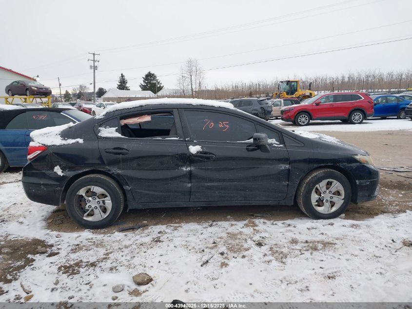 2014 Honda Civic Lx VIN: 19XFB2F54EE206603 Lot: 43947025
