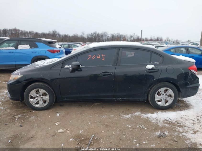 2014 Honda Civic Lx VIN: 19XFB2F54EE206603 Lot: 43947025