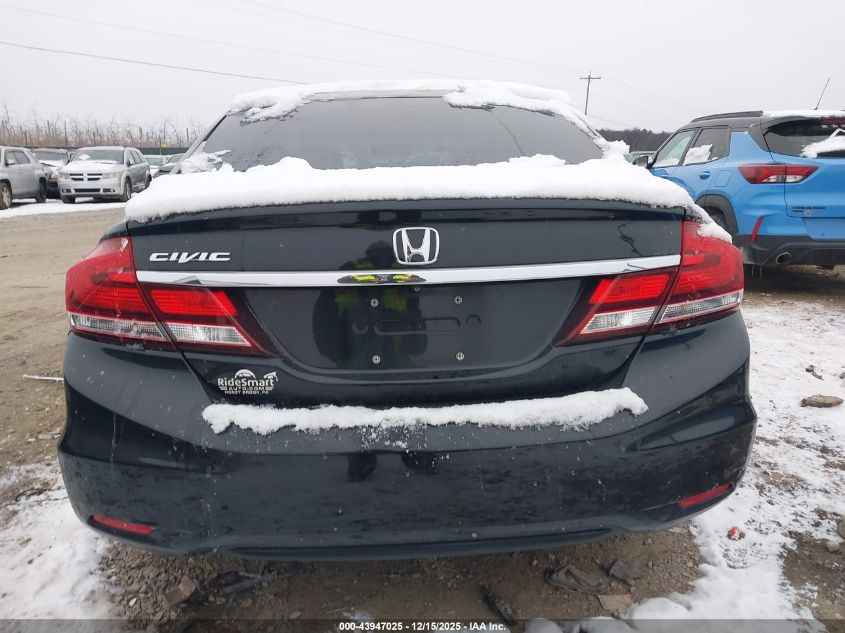 2014 Honda Civic Lx VIN: 19XFB2F54EE206603 Lot: 43947025