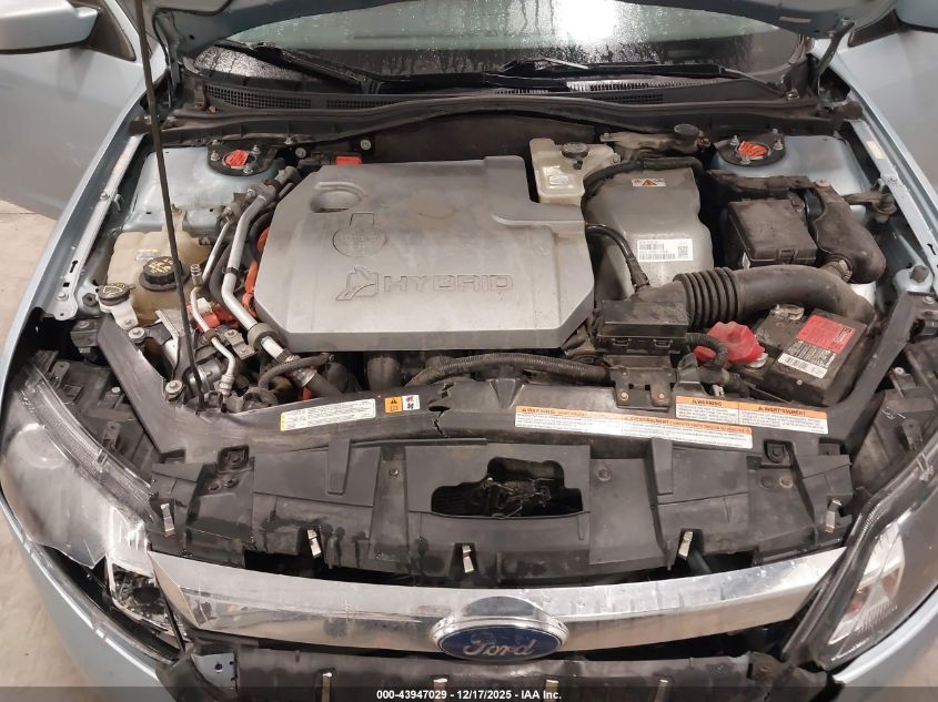 2010 Ford Fusion Hybrid VIN: 3FADP0L37AR161066 Lot: 43947029