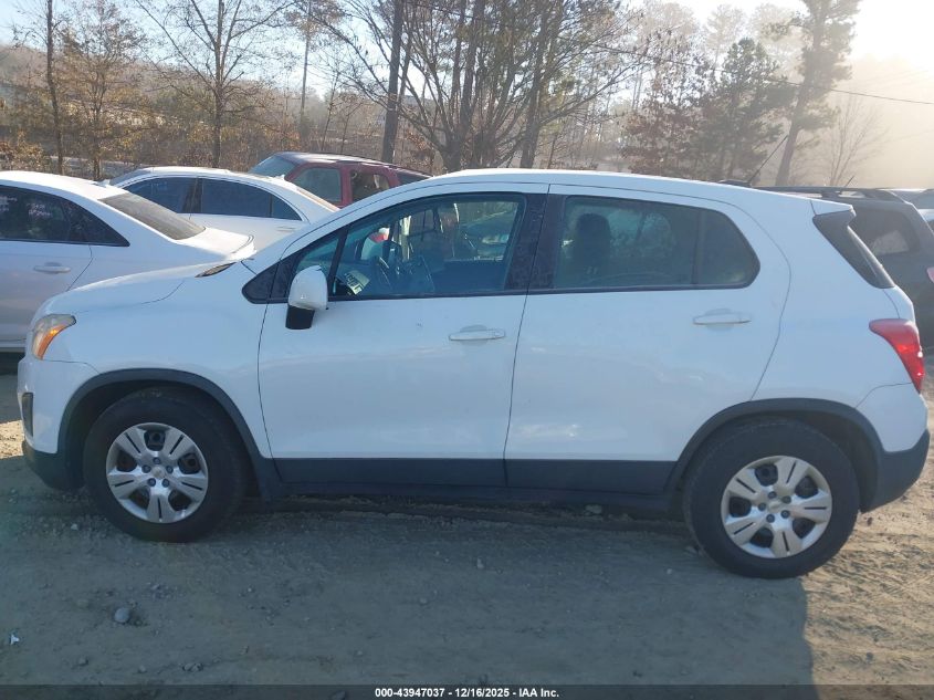 2015 Chevrolet Trax 1Ls VIN: KL7CJKSB5FB062895 Lot: 43947037