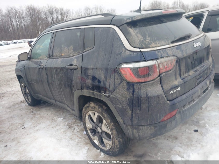 Vin: 3c4njdcbxkt842020, lot: 44442687, jeep compass limited 4x4 20193