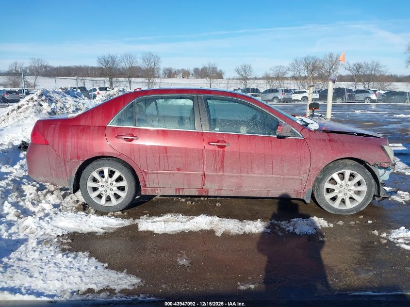 2007 Honda Accord 3.0 Ex VIN: 1HGCM66597A002391 Lot: 43947092