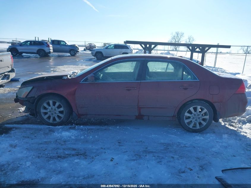 2007 Honda Accord 3.0 Ex VIN: 1HGCM66597A002391 Lot: 43947092