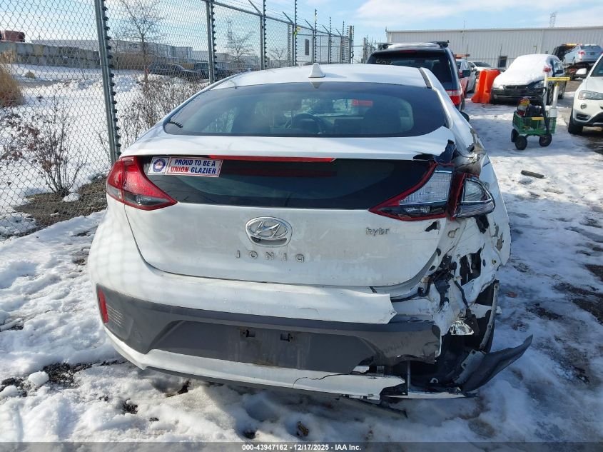 2022 Hyundai Ioniq Hybrid Se VIN: KMHC75LC8NU273484 Lot: 43947162