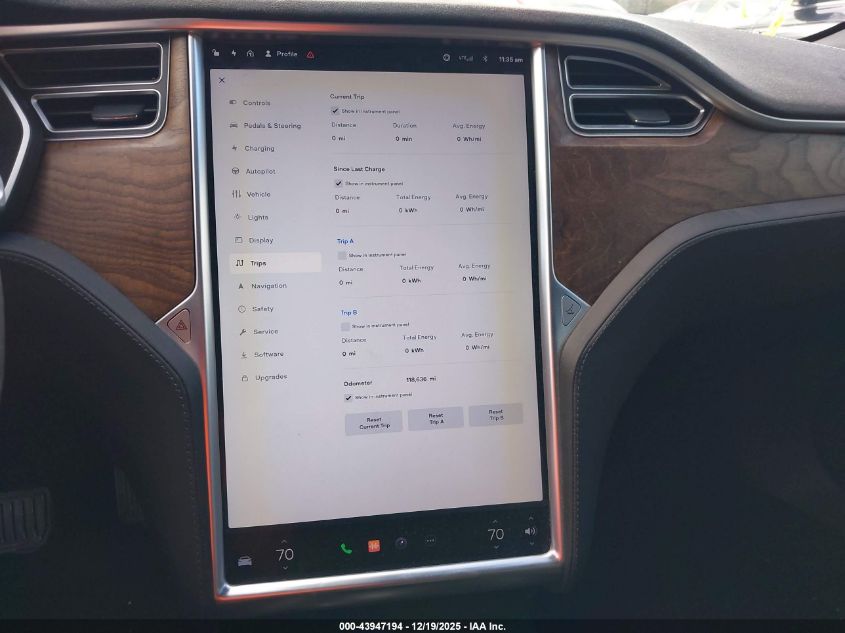 2016 Tesla Model S 60D/70D/75D/85D/90D VIN: 5YJSA1E23GF167308 Lot: 43947194