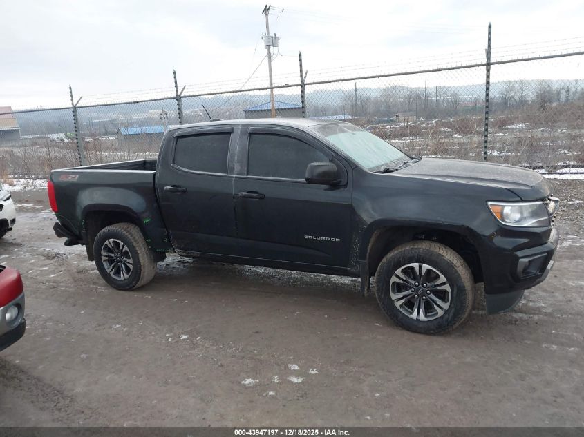 2021 Chevrolet Colorado 4Wd Short Box Z71 VIN: 1GCGTDEN4M1282788 Lot: 43947197