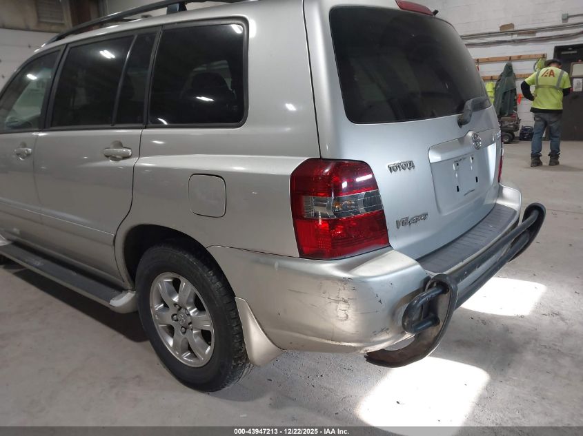 2006 Toyota Highlander V6 VIN: JTEEP21AX60163960 Lot: 43947213