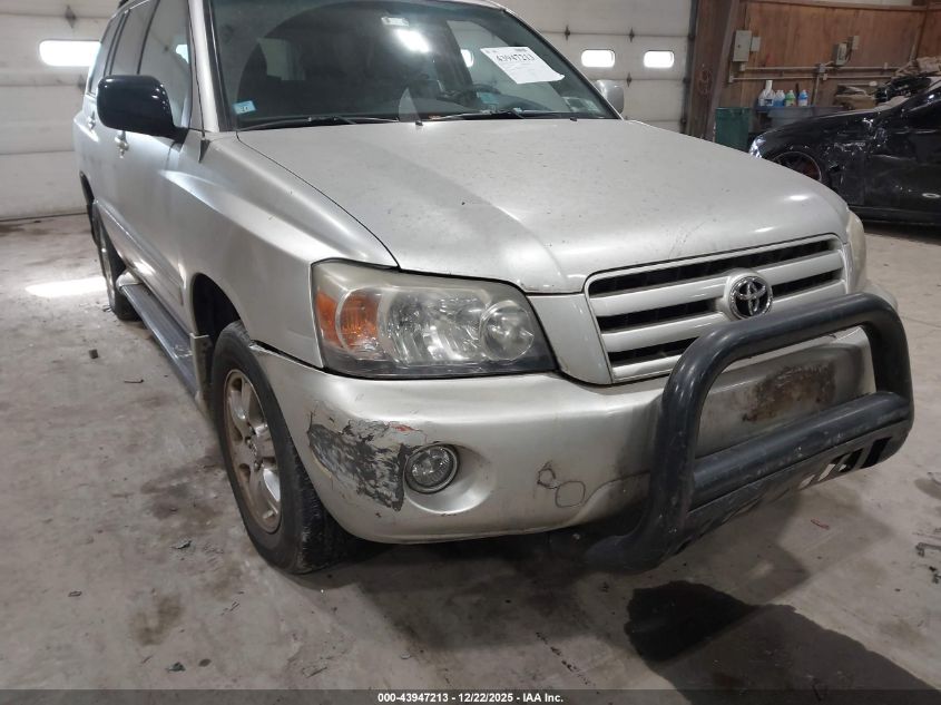 2006 Toyota Highlander V6 VIN: JTEEP21AX60163960 Lot: 43947213