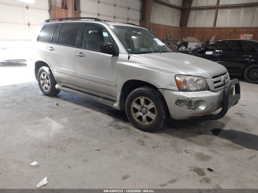2006 Toyota Highlander V6 VIN: JTEEP21AX60163960 Lot: 43947213