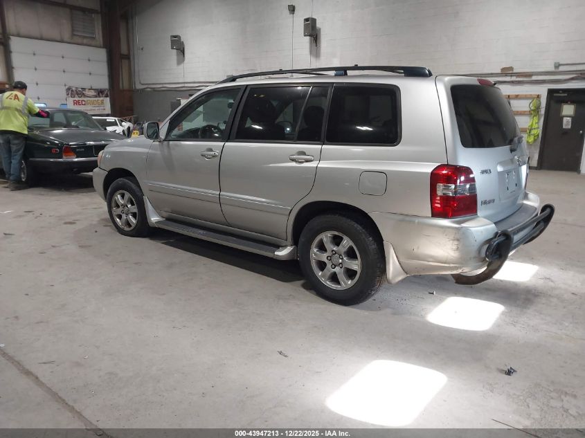 2006 Toyota Highlander V6 VIN: JTEEP21AX60163960 Lot: 43947213