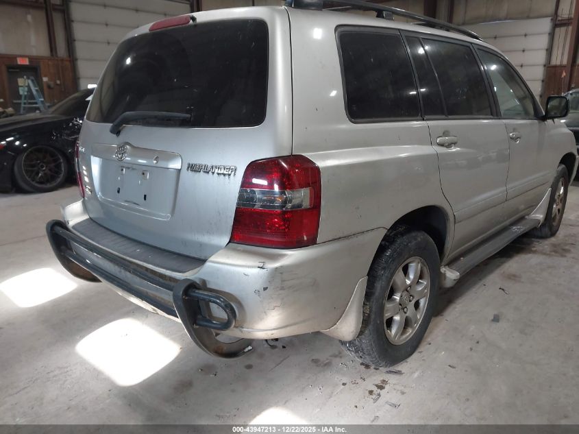 2006 Toyota Highlander V6 VIN: JTEEP21AX60163960 Lot: 43947213