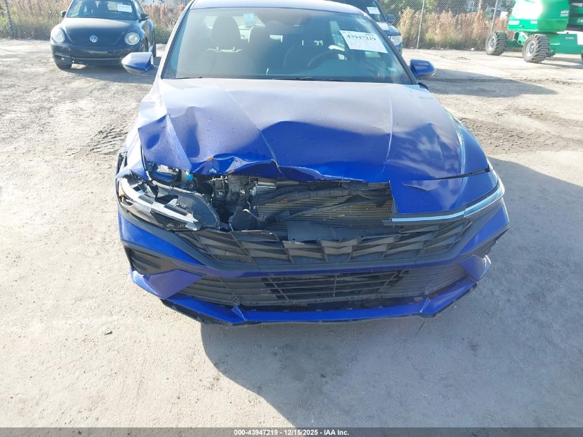 2024 Hyundai Elantra Sel VIN: KMHLM4DG1RU744496 Lot: 43947219