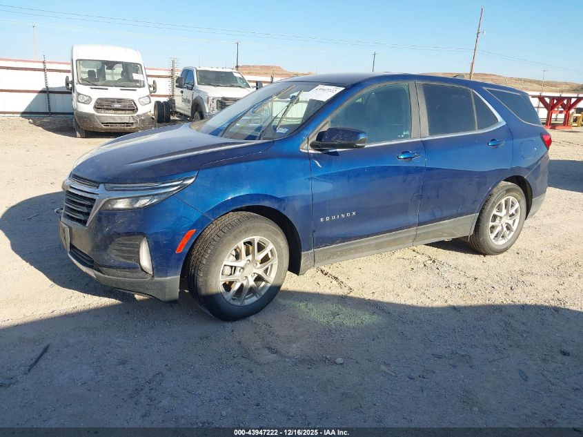 2022 Chevrolet Equinox Fwd Lt VIN: 3GNAXKEV9NL245493 Lot: 43947222