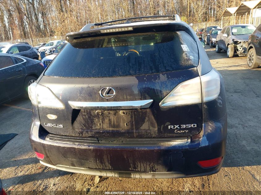 2010 Lexus Rx 350 VIN: 2T2BK1BA8AC075112 Lot: 43947229