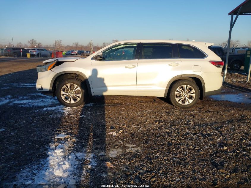 2016 Toyota Highlander Le Plus V6 VIN: 5TDBKRFH8GS324499 Lot: 43947247