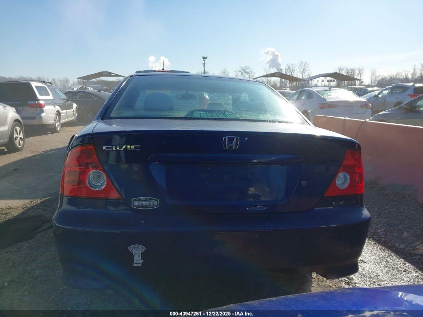 2005 Honda Civic Lx VIN: 1HGEM22565L018525 Lot: 43947261