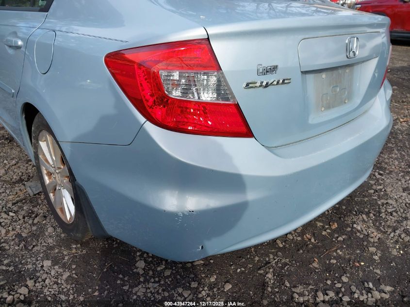 2012 Honda Civic Ex-L VIN: 19XFB2F99CE306695 Lot: 43947264