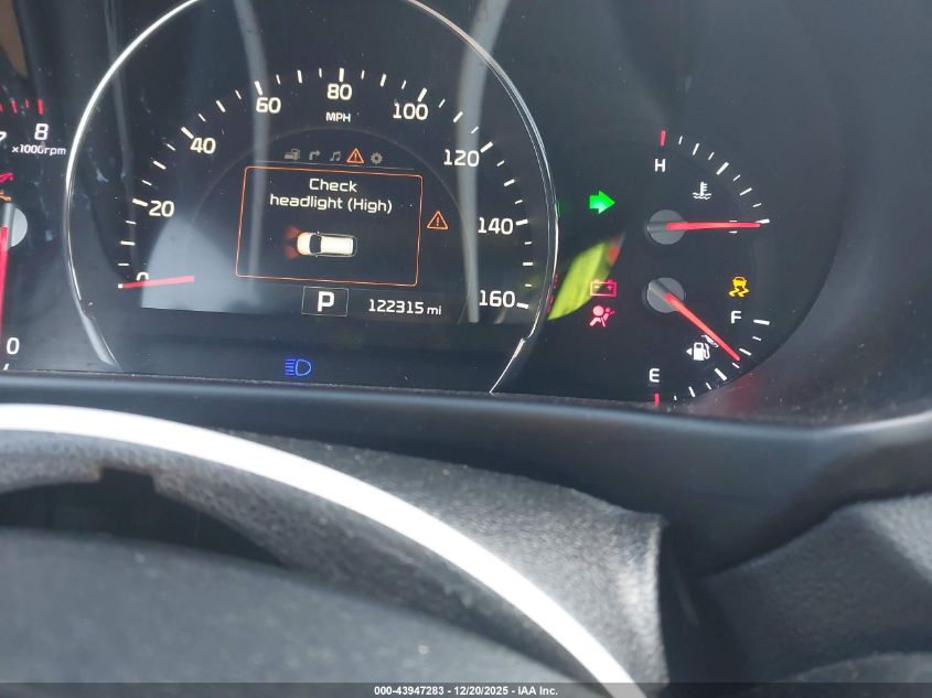 2016 Kia Sorento 3.3L Sxl VIN: 5XYPKDA5XGG087579 Lot: 43947283