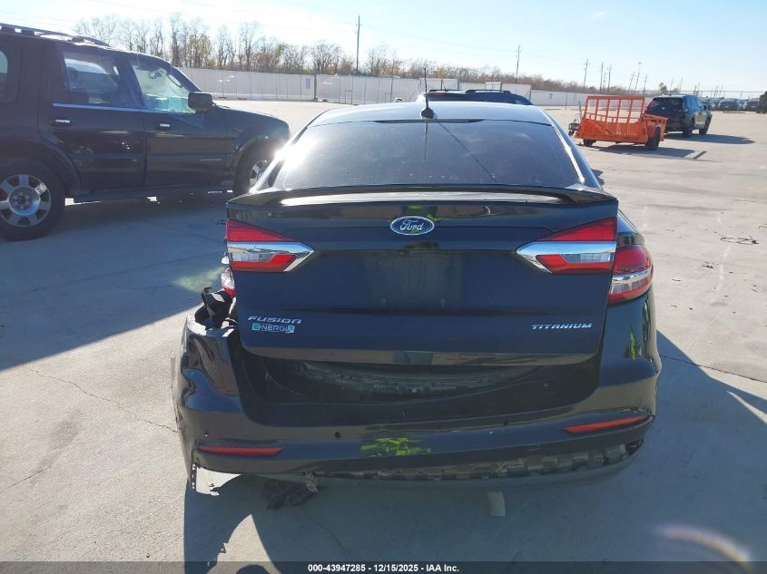 2019 Ford Fusion Energi Titanium VIN: 3FA6P0SU1KR103927 Lot: 43947285