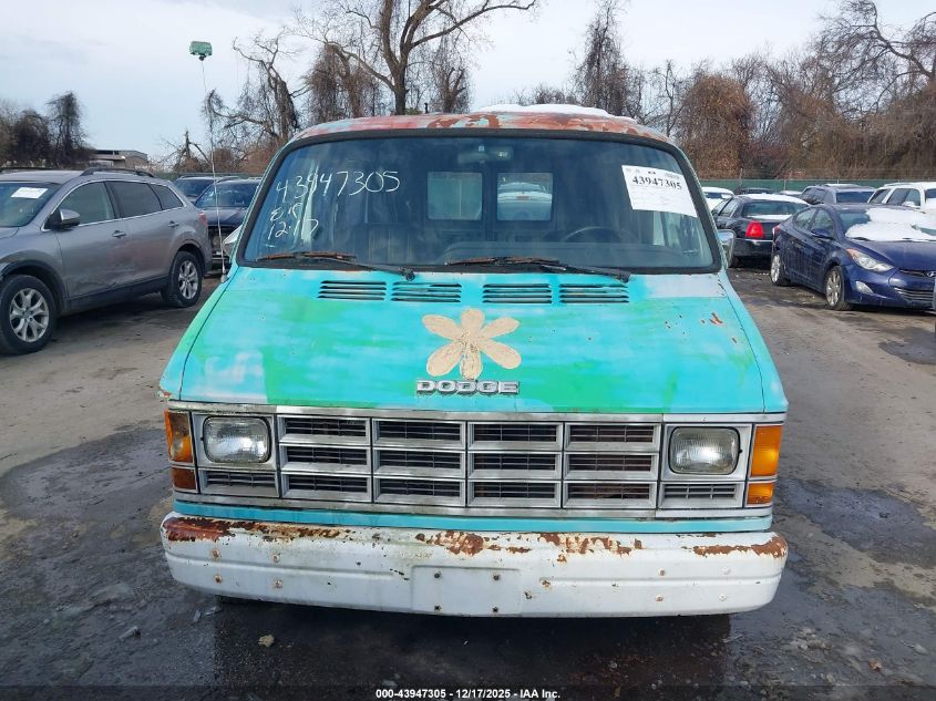 1988 Dodge Ram Van B150 VIN: 2B7FB13X9JK183224 Lot: 43947305