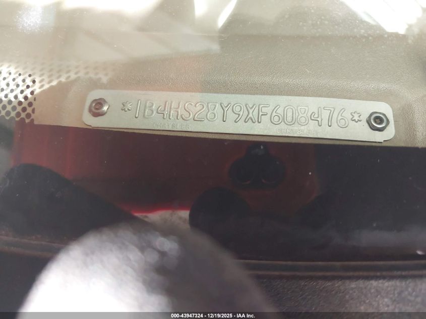 1999 Dodge Durango VIN: 1B4HS28Y9XF608476 Lot: 43947324