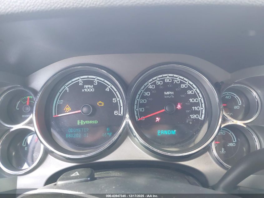 2011 Chevrolet Silverado 1500 Hybrid 1Hy VIN: 3GCUCUEJ0BG120042 Lot: 43947345