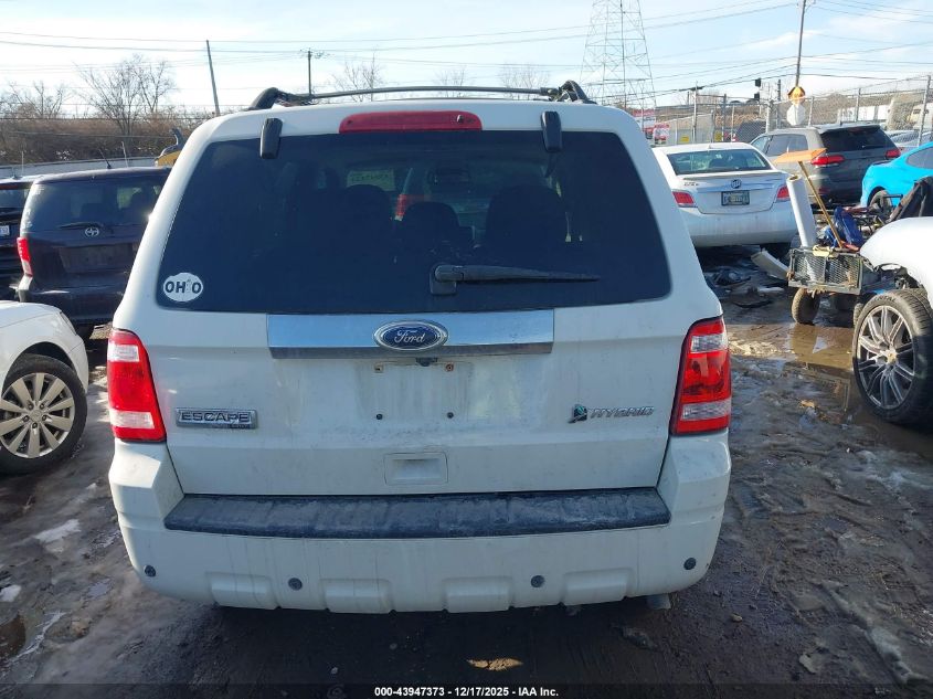 2010 Ford Escape Hybrid Limited VIN: 1FMCU4K34AKC76408 Lot: 43947373