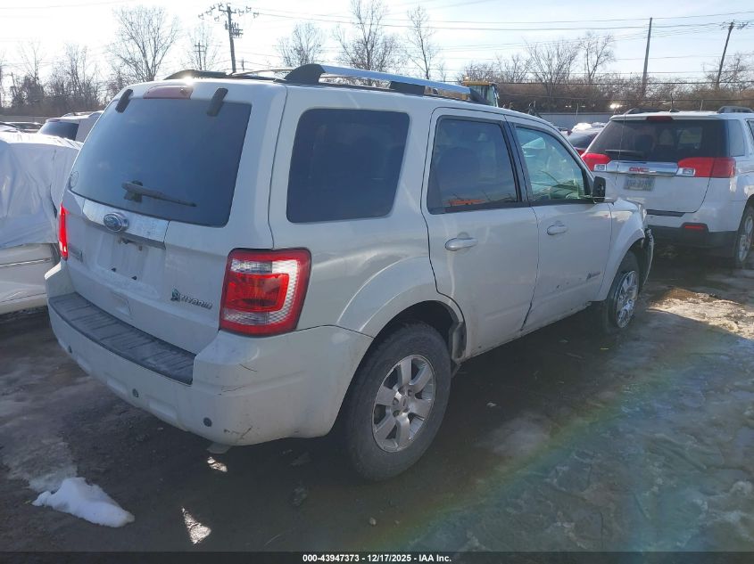 2010 Ford Escape Hybrid Limited VIN: 1FMCU4K34AKC76408 Lot: 43947373