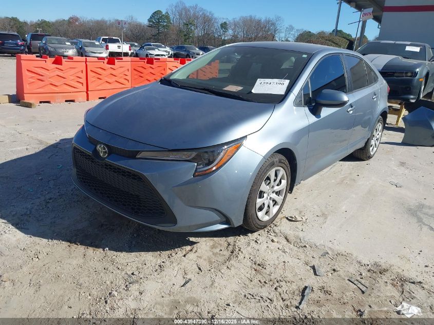 2021 Toyota Corolla Le VIN: JTDEPMAE5MJ123702 Lot: 43947390