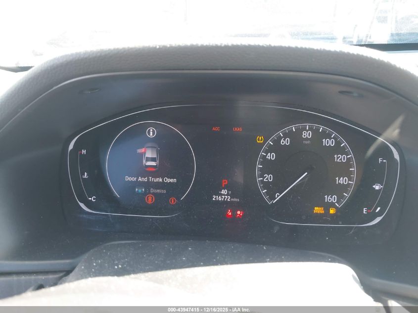 2019 Honda Accord Ex VIN: 1HGCV1F4XKA060168 Lot: 43947415