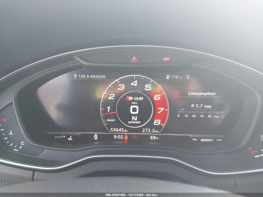 2020 Audi Sq5 Premium Plus Tfsi Quattro Tiptronic VIN: WA1B4AFY1L2021183 Lot: 43947495