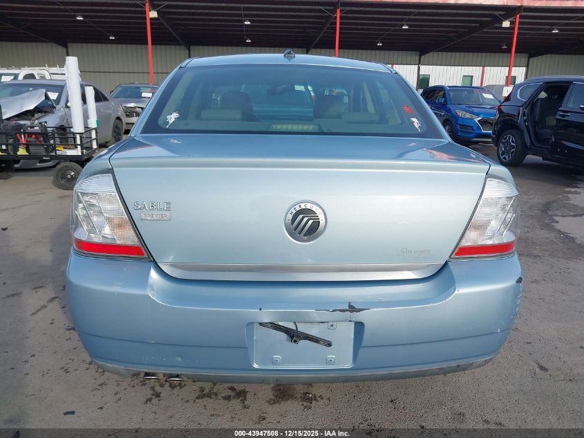 2008 Mercury Sable Premier VIN: 1MEHM42W58G602040 Lot: 43947508