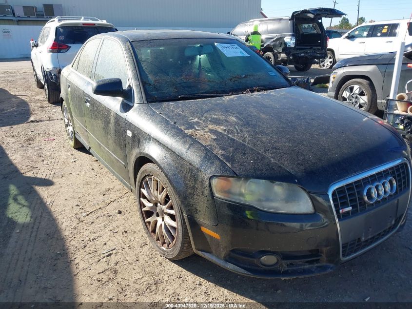 2008 Audi A4 2.0T/2.0T Special Edition VIN: WAUAF78E48A134377 Lot: 43947528