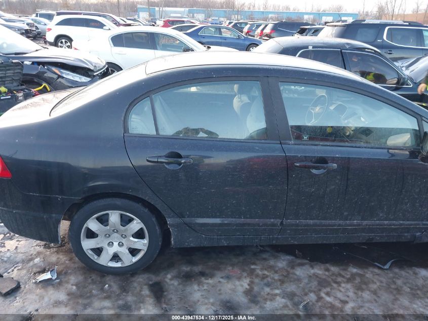 2009 Honda Civic Lx VIN: 19XFA16599E037794 Lot: 43947534