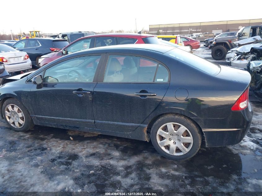 2009 Honda Civic Lx VIN: 19XFA16599E037794 Lot: 43947534