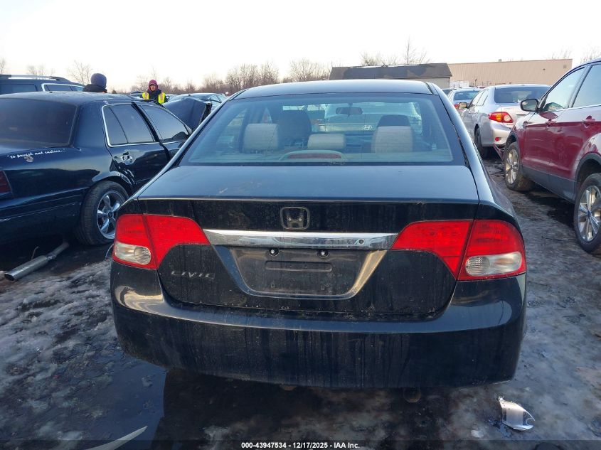 2009 Honda Civic Lx VIN: 19XFA16599E037794 Lot: 43947534