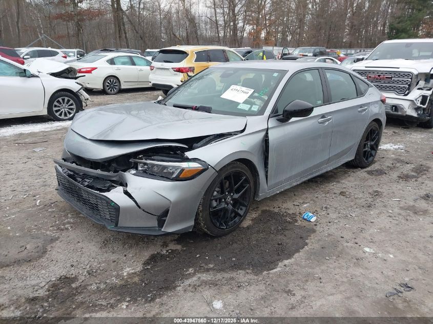 2025 Honda Civic Sedan Sport VIN: 19XFL2H8XSE031984 Lot: 43947560