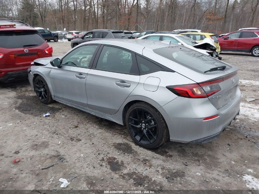 2025 Honda Civic Sedan Sport VIN: 19XFL2H8XSE031984 Lot: 43947560