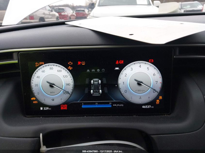 2022 Hyundai Tucson Sel VIN: 5NMJFCAE1NH047866 Lot: 43947565