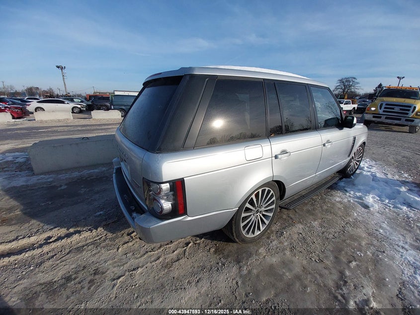 2012 Land rover RANGE ROVER 5.0 Supercharged Unknown Lot 111043947593 Vin SALMF1E47CA980219
