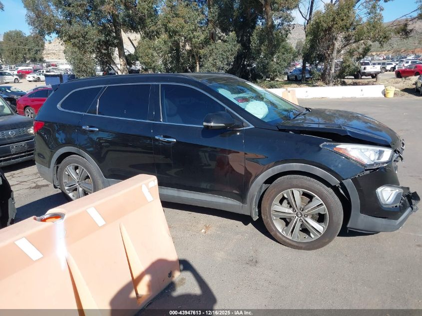 2016 Hyundai Santa Fe Limited VIN: KM8SR4HFXGU132163 Lot: 43947613