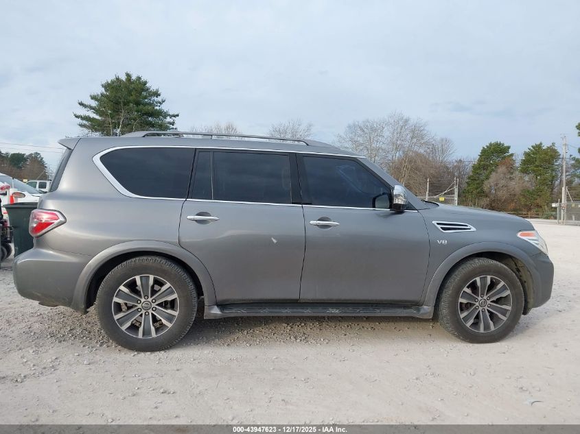 2019 Nissan Armada Sl VIN: JN8AY2ND2K9090422 Lot: 43947623
