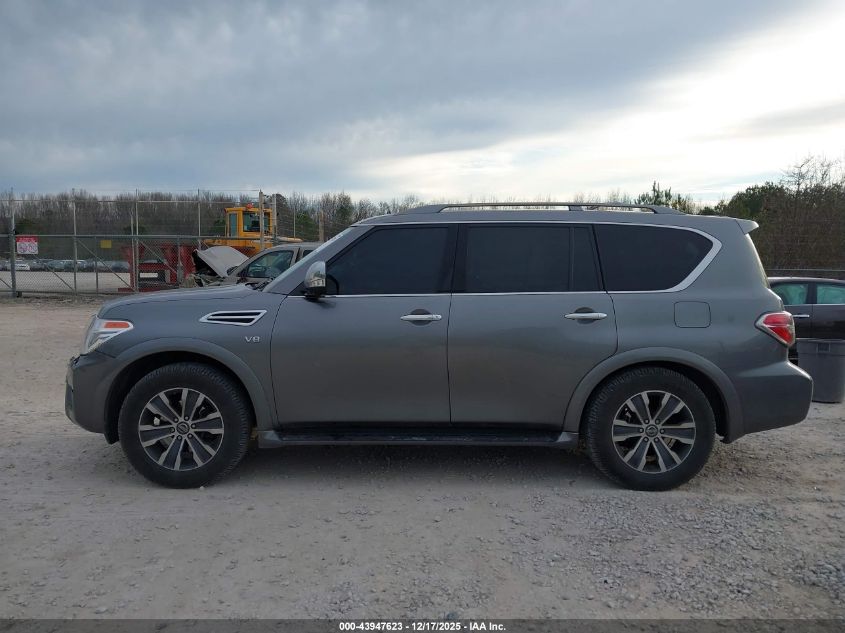 2019 Nissan Armada Sl VIN: JN8AY2ND2K9090422 Lot: 43947623